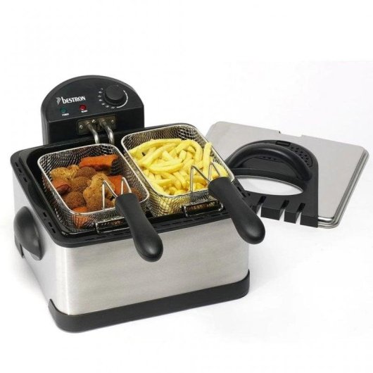 Friggitrice Bestron DF402B Finestra 4,5L 2000W Acciaio Inox