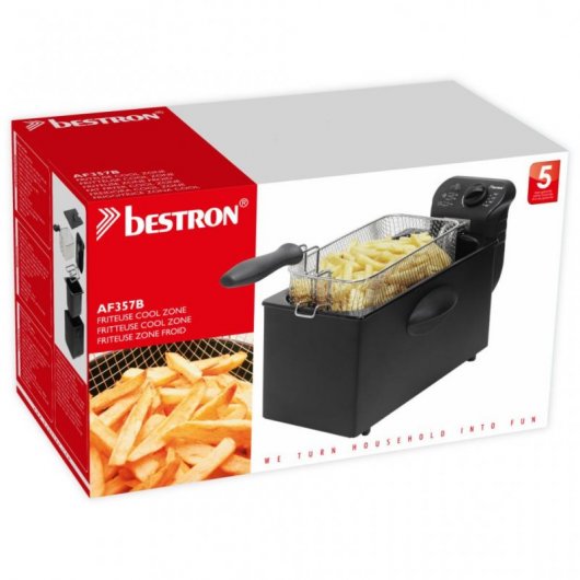 Bestron AF357B Freidora 3.5L 2000W Negra