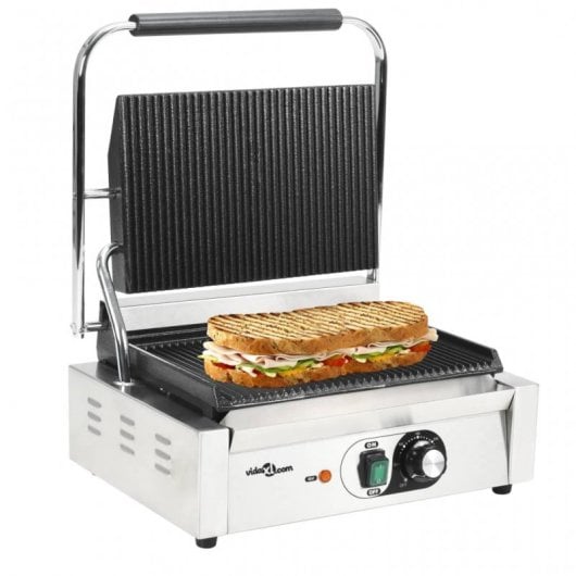 VidaXL Grill Parrilla Estriada 2200W 43x30.5x20cm