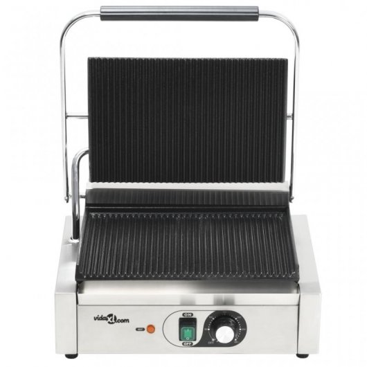 VidaXL Grill Parrilla Estriada 2200W 43x30.5x20cm