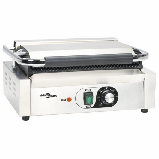 VidaXL Grill Parrilla Estriada 2200W 43x30.5x20cm