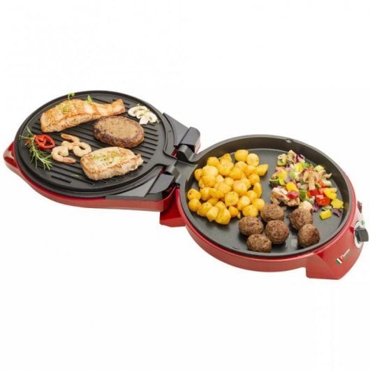 Bestron APZ400 Parrilla/Horno para Pizza de Sobremesa 1800W Rojo