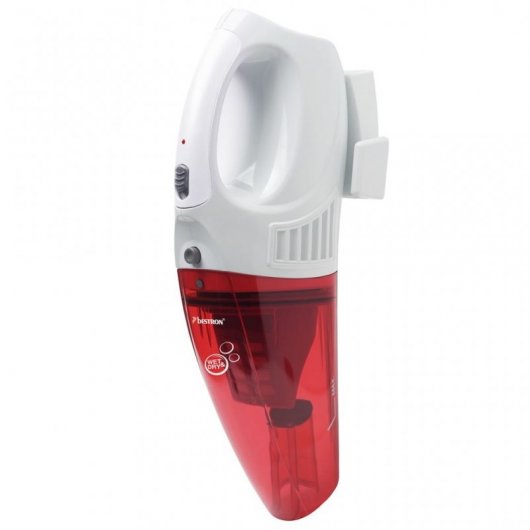 Bestron AVC225W aspirateur de table Rouge, Blanc Sans sac