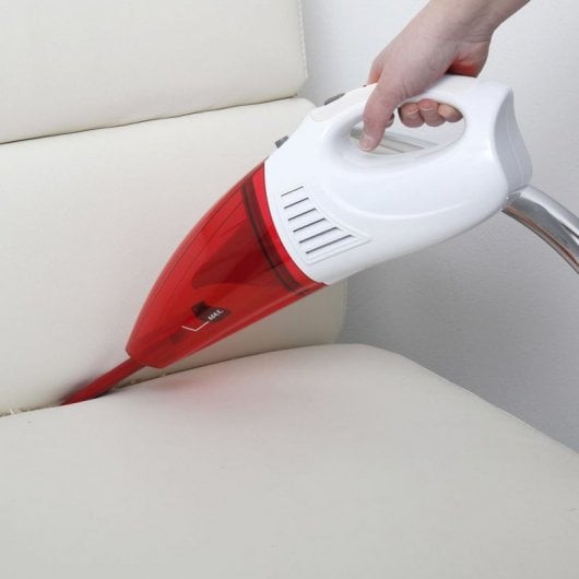Bestron AVC225W aspirateur de table Rouge, Blanc Sans sac