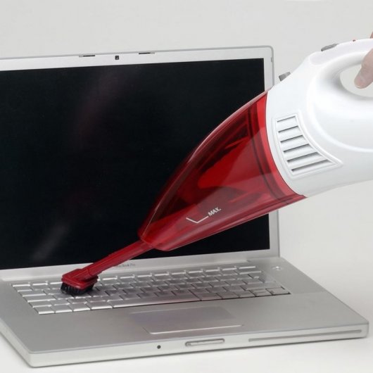 Bestron AVC225W aspirateur de table Rouge, Blanc Sans sac