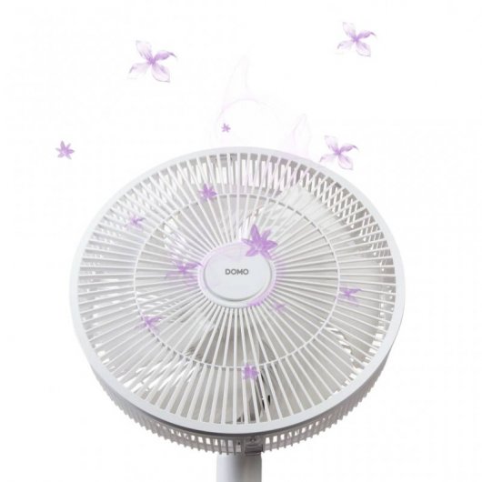 Domo Ventilador de Pie con Mando a Distancia 45W Blanco