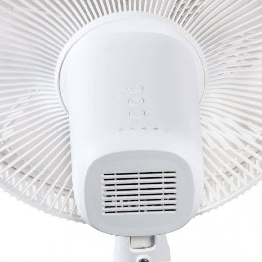 Domo Ventilador de Pie con Mando a Distancia 45W Blanco