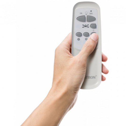 Bestron Ventilateur de Plafond avec Lumière et Contrôle 60W Argent Clair