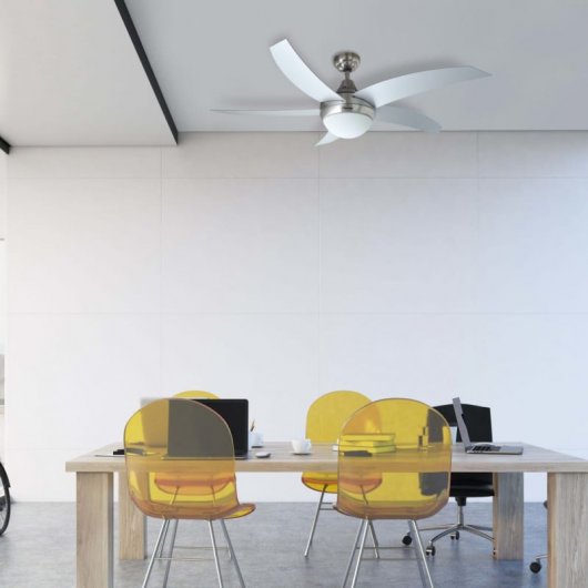 Bestron Ventilateur de Plafond avec Lumière et Contrôle 60W Argent Clair