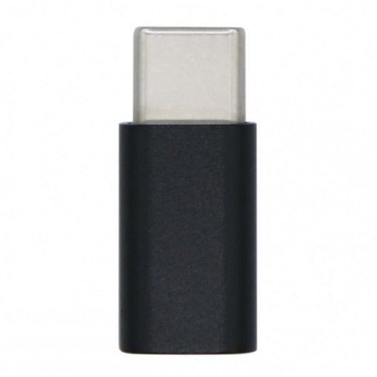 Aisens Adaptador USB-C a MicroUSB Macho/Hembra Negro