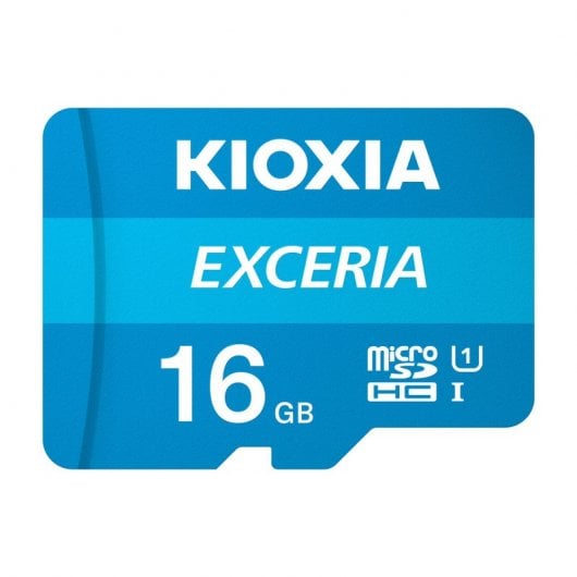 Kioxia Exceria MicroSDHC 16GB Classe 10 UHS-I + Adattatore SD