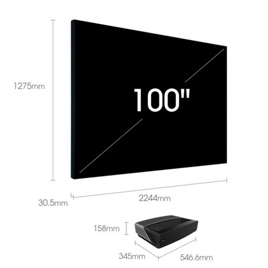 Hisense 100L5F-B12 Proyector Smart Laser TV DLP 4K HDR10 2700 Lúmenes + Pantalla 100"