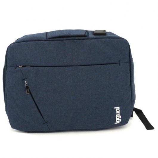Borsa zaino da lavoro Iggual Adaptive per laptop fino a 15,6" Blu
