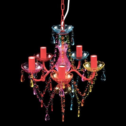 VidaXL Lampadario con Cristalli 5XE14 Multicolor