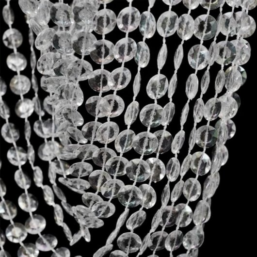 VidaXL Lámpara Colgante con Cristales 22x58cm
