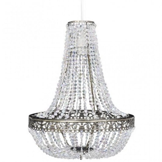 VidaXL Lampadario E27 Cristallo