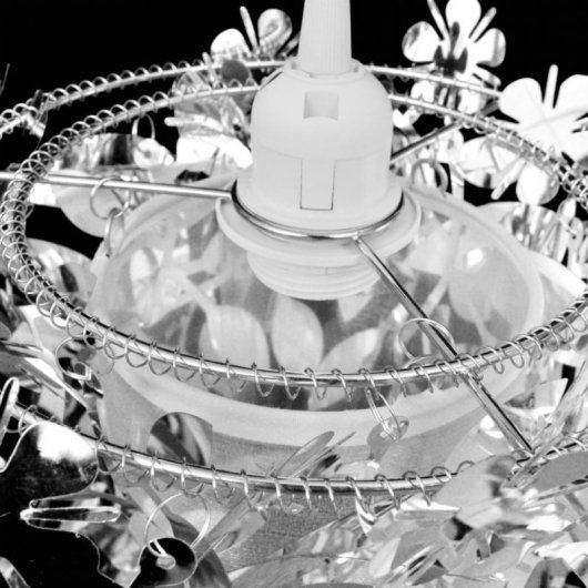VidaXL Suspension avec Paillettes Ovales Argent