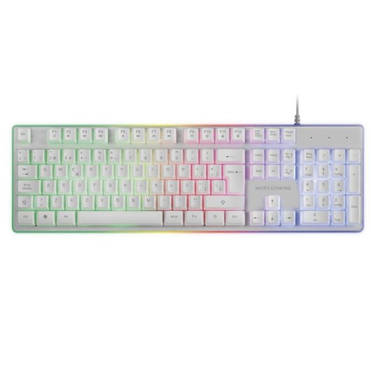 Mars Gaming MCPX Combo tastiera + mouse + tappetino per mouse XXL bianco
