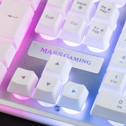 Mars Gaming MCPX Combo Teclado + Ratón + Alfombrilla XXL Blanco
