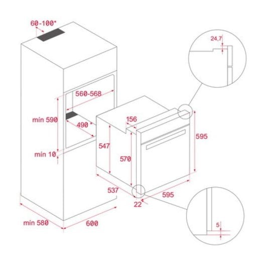 Teka HCB 6535 Forno Multifunções 70L Inox