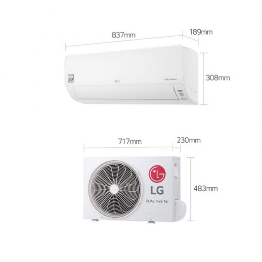LG 32CONFWF12 Aire Acondicionado Split Inverter con Bomba de Calor Wifi 3474 Frigorías