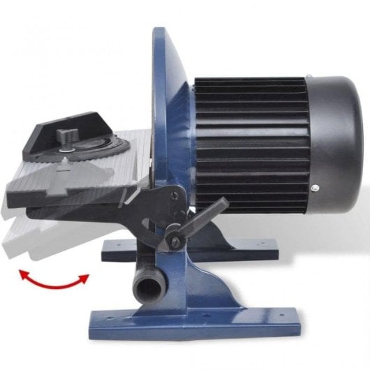 Lixadora de Disco vidaXL 550W Disco 254mm Mesa Inclinável Baixa Vibração