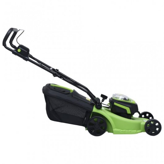 VidaXL Cortacésped a Batería 40L + 2 Baterías 20V