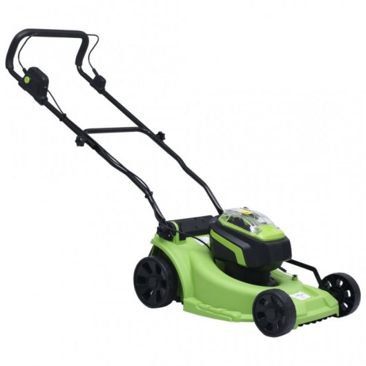 VidaXL Cortacésped a Batería 40L + 2 Baterías 20V