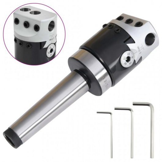 VidaXL Cabeza Perforadora MT3 para Torno/Fresadora