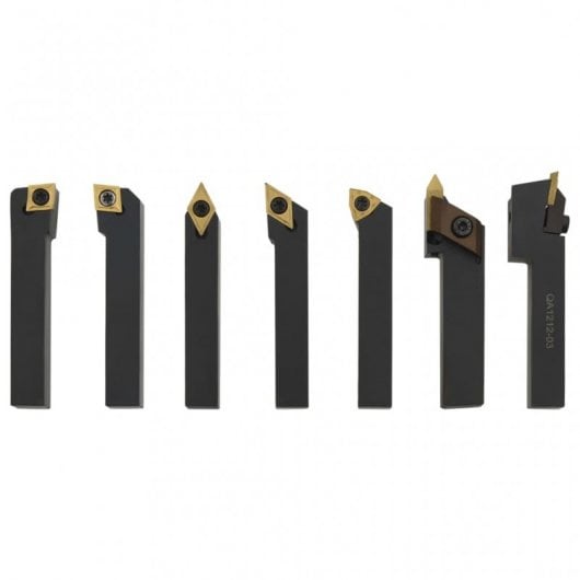 VidaXL Juego Herramientas de Torneado Indexable 12x12mm 12 Piezas