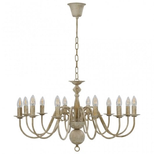 VidaXL Lustre 12xE14 Vintage Blanc