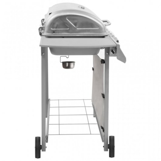 VidaXL Barbacoa de Gas 6 Fogones Plata