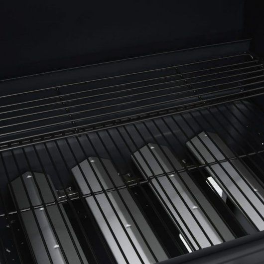 VidaXL Barbacoa de Gas 4+1 Fogones Negra