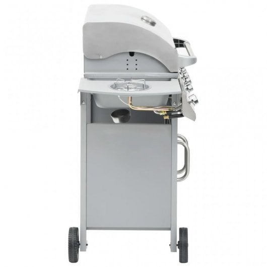VidaXL Barbacoa de Gas 4+1 Fogones Plata