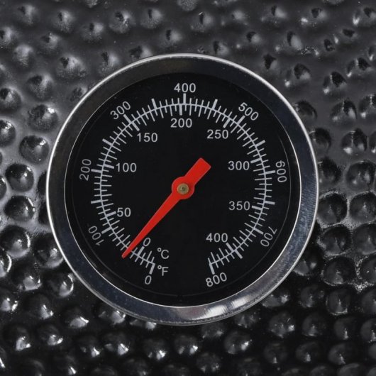 VidaXL Kamado Barbacoa con Ahumador 44cm Negra