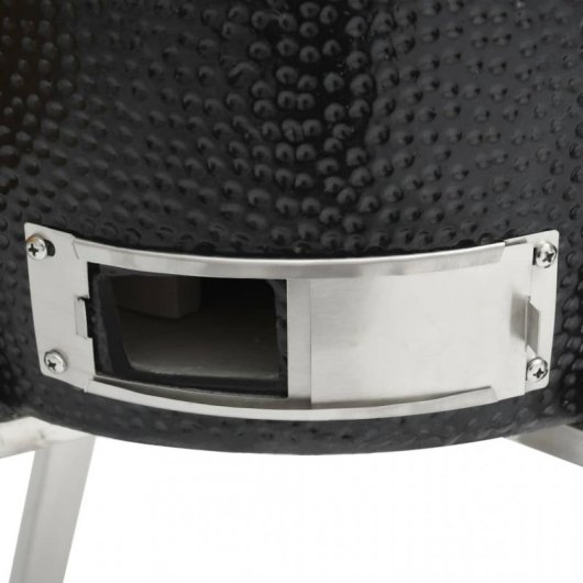 VidaXL Kamado Barbacoa con Ahumador 81cm Negra