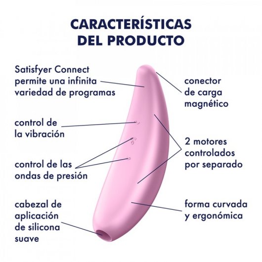 Satisfyer Curvy 3+ Vibrador Femenino Rosa