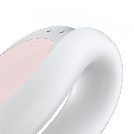 Satisfyer Double Joy Vibrador para Parejas Blanco/Oro Rosa