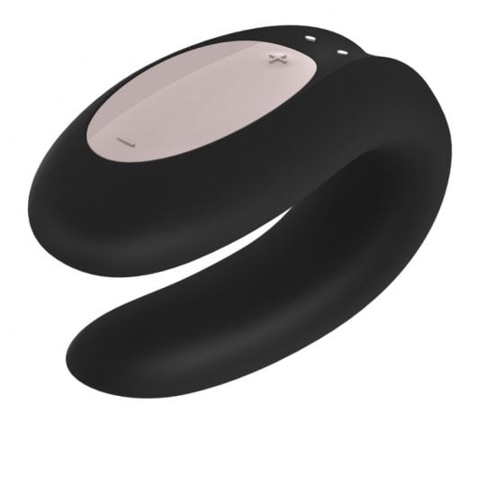 Vibratore Satisfyer Double Joy per coppie Nero/Oro