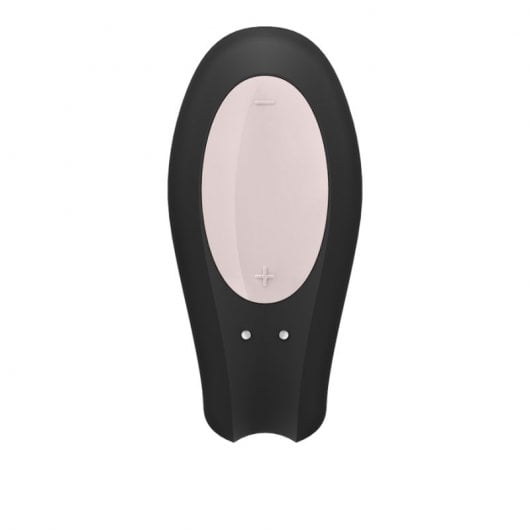 Vibratore Satisfyer Double Joy per coppie Nero/Oro