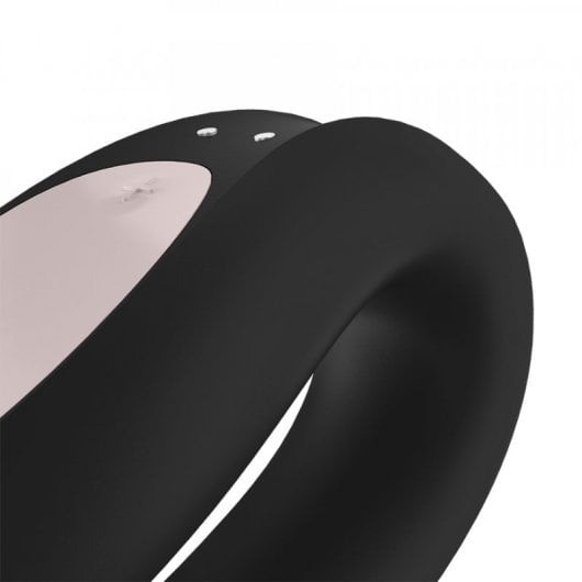 Vibratore Satisfyer Double Joy per coppie Nero/Oro