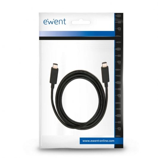 Ewent EC1045 cavo USB 1 m USB 3.2 Gen 2 (3.1 Gen 2) USB C Nero