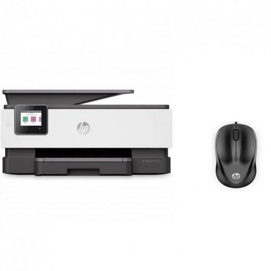 HP OfficeJet Pro 8024 Multifunción WIFI + HP 1000 Ratón USB Negro