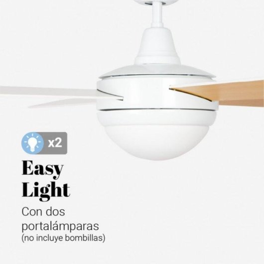Ventilatore da Soffitto con Luce Universal Blue Siroco 70W 132cm 3 Velocità Telecomando Funzione Inverno