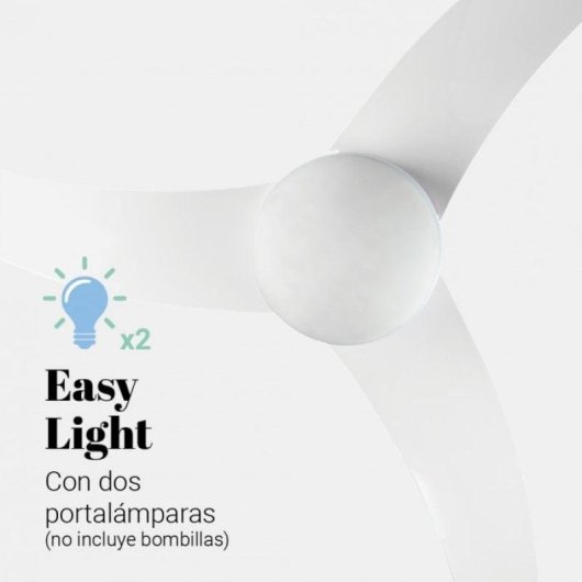 Ventoinha de Teto com Luz Universal Blue Mistral 3042 60W 106cm 3 Velocidades Comando