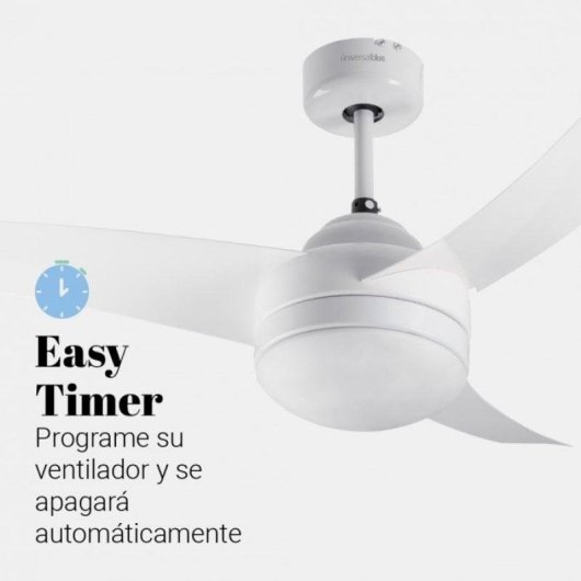 Ventoinha de Teto com Luz Universal Blue Mistral 3042 60W 106cm 3 Velocidades Comando