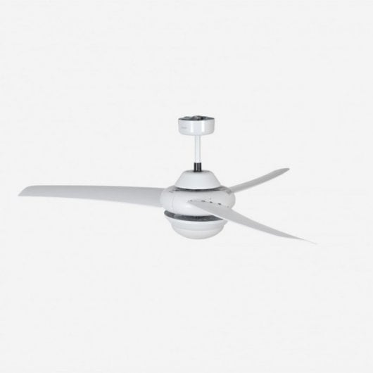 Ventilatore da soffitto universale Mistral Blu con Luce e Controllo 70W Bianco