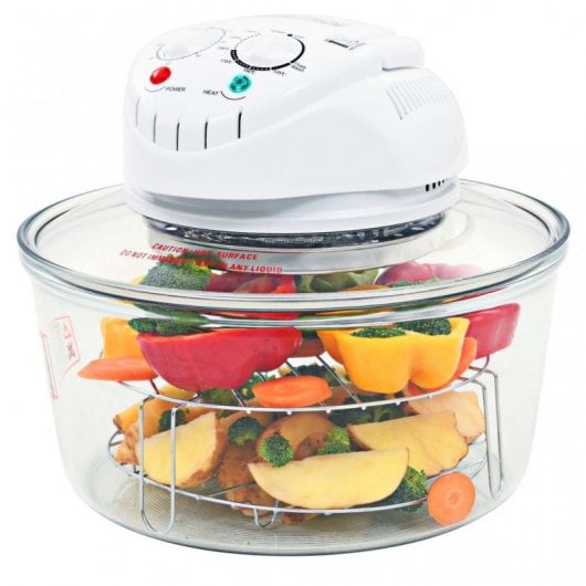 VidaXL Horno de Convección Halógeno 17L 1400W Transparente