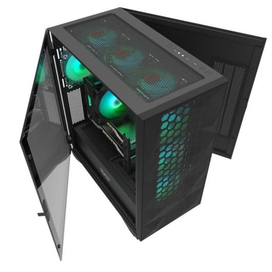 DarkFlash DLX21 Mesh Cristal Templado USB-C/3.0 Negro