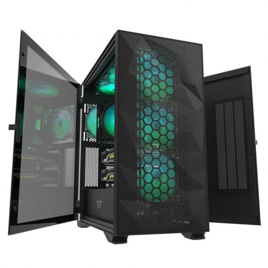 DarkFlash DLX21 Mesh Cristal Templado USB-C/3.0 Negro